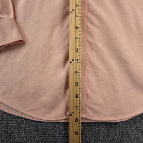 Brooks Brothers Button Up Shirt Cotton Long Sleeve Large Pink Oxford Non Iron - Picture 4 of 16